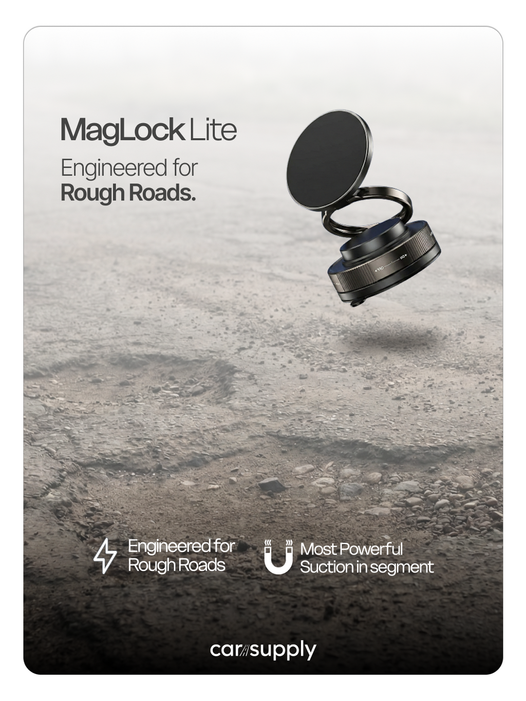 Carsupply MagLock Lite™ | Magnetic Phone Holder